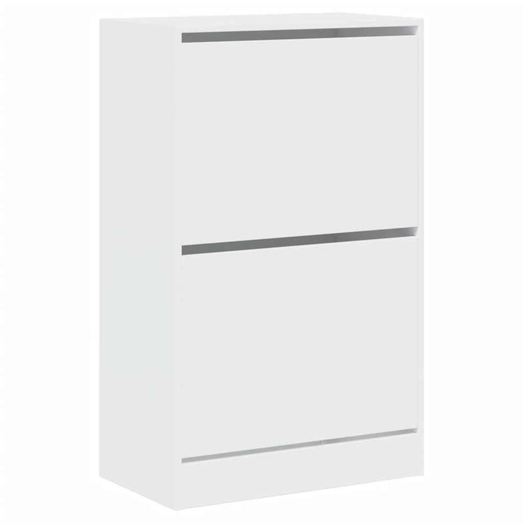Shoe cabinet, white, 60x34x96.5cm, engineered wood