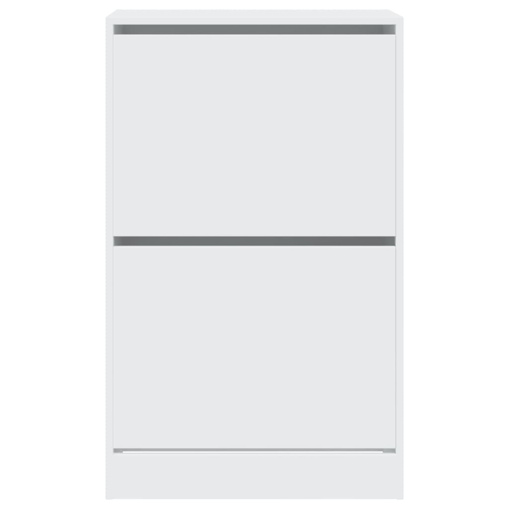 Shoe cabinet, white, 60x34x96.5cm, engineered wood