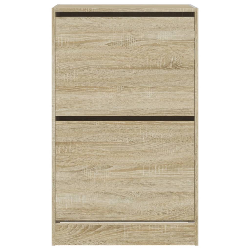 Shoe cabinet, sonoma oak, 60x34x96.5cm, engineered wood
