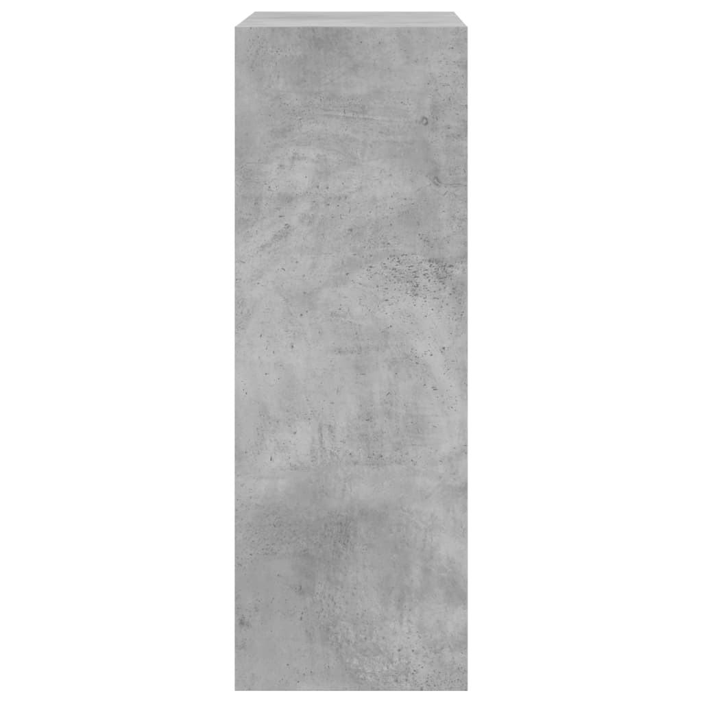 Spintelė batams, betono pilka, 60x34x96,5cm, apdirbta mediena