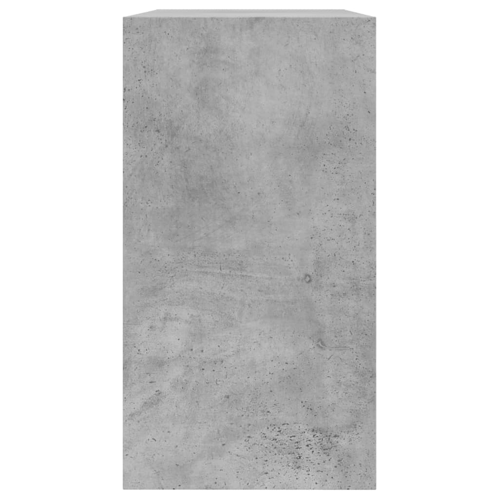 Spintelė batams, betono pilka, 80x34x63cm, apdirbta mediena