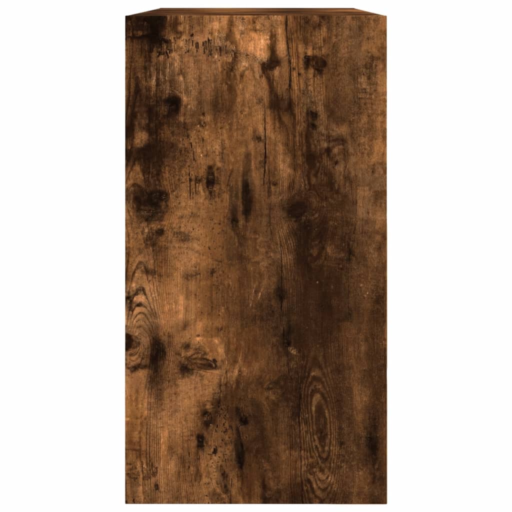 Shoe cabinet, smoky oak, 80x34x63cm, engineered wood