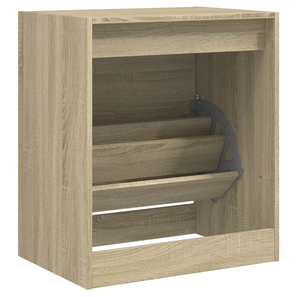 Shoe cabinet, oak, 60x42x69cm, engineered wood