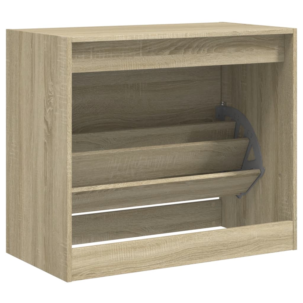 Shoe cabinet, Sonoma oak, 80x42x69cm, engineered wood