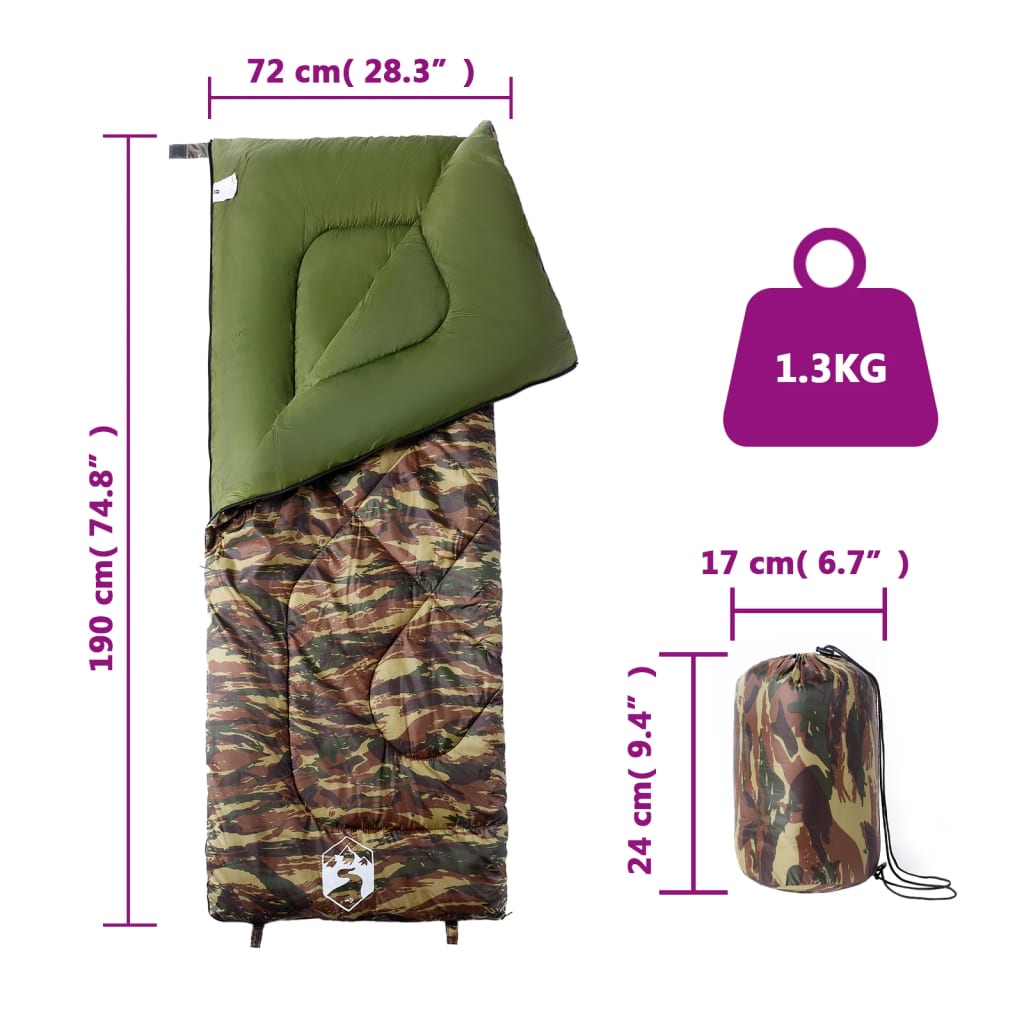 Adult Sleeping Bag for Camping, 3 Seasons