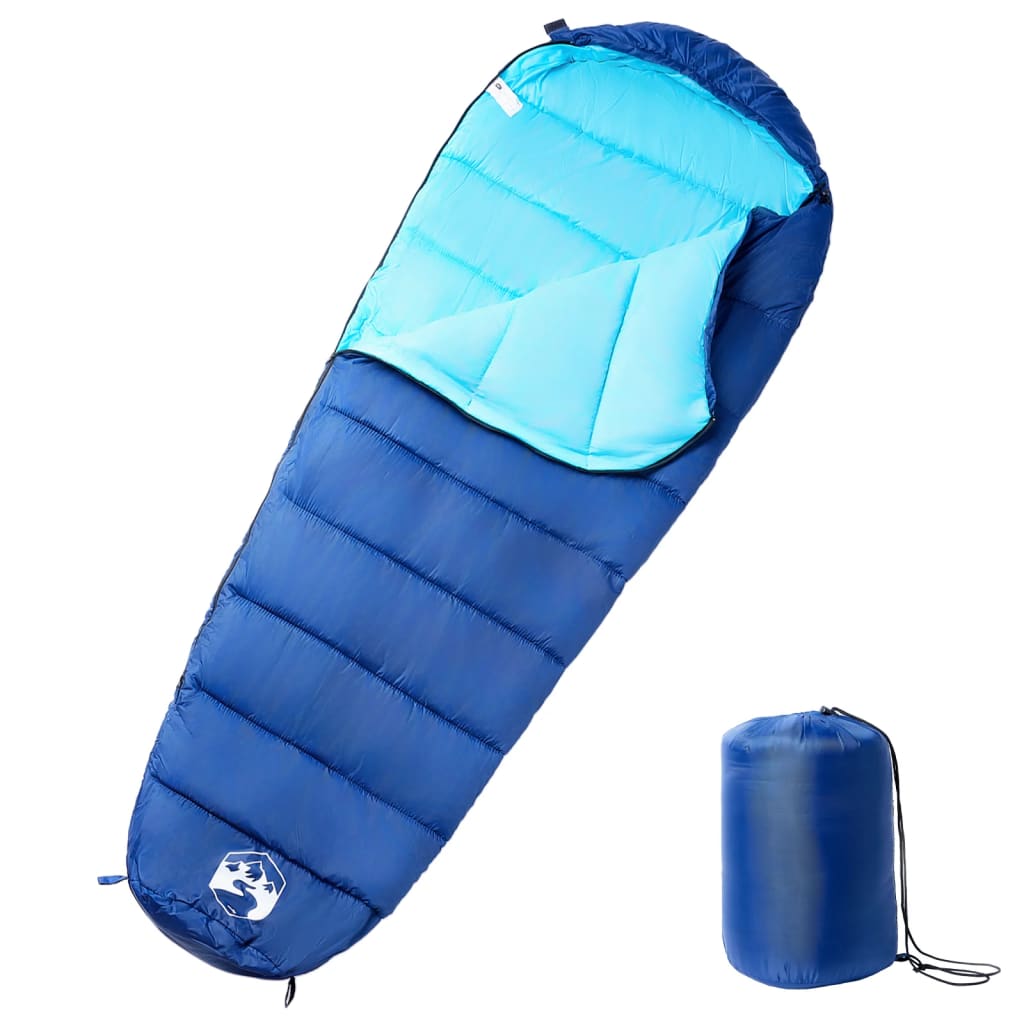 Mummy-shaped sleeping bag for adults, for 3-season camping
