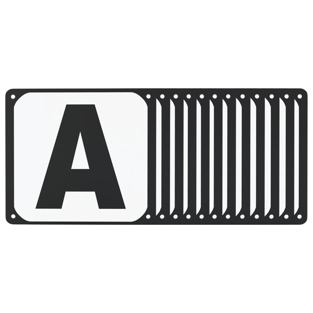 Raidės jojimo aikštelei, 12vnt., plienas