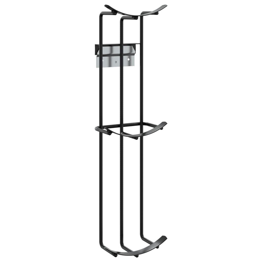 Barriers stand holders, 2pcs, black, steel