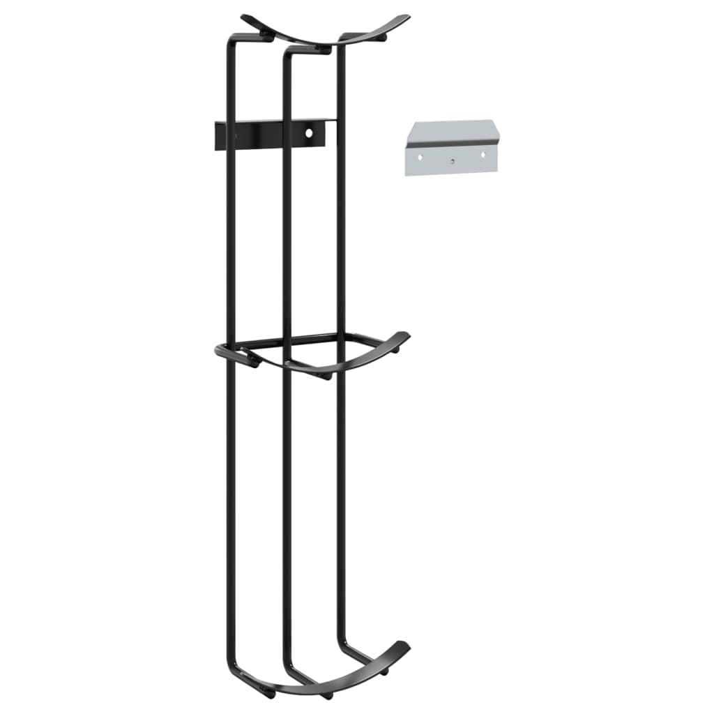Barriers stand holders, 2pcs, black, steel