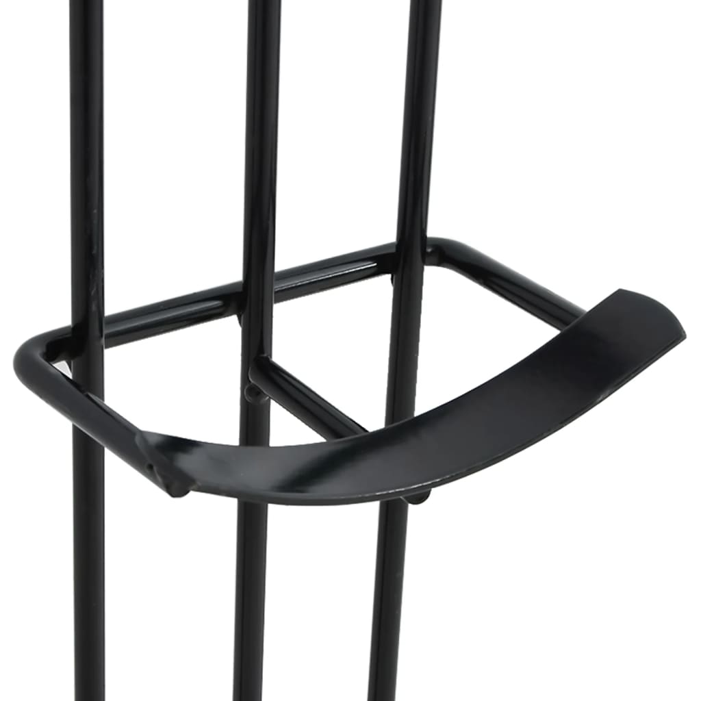 Barriers stand holders, 2pcs, black, steel