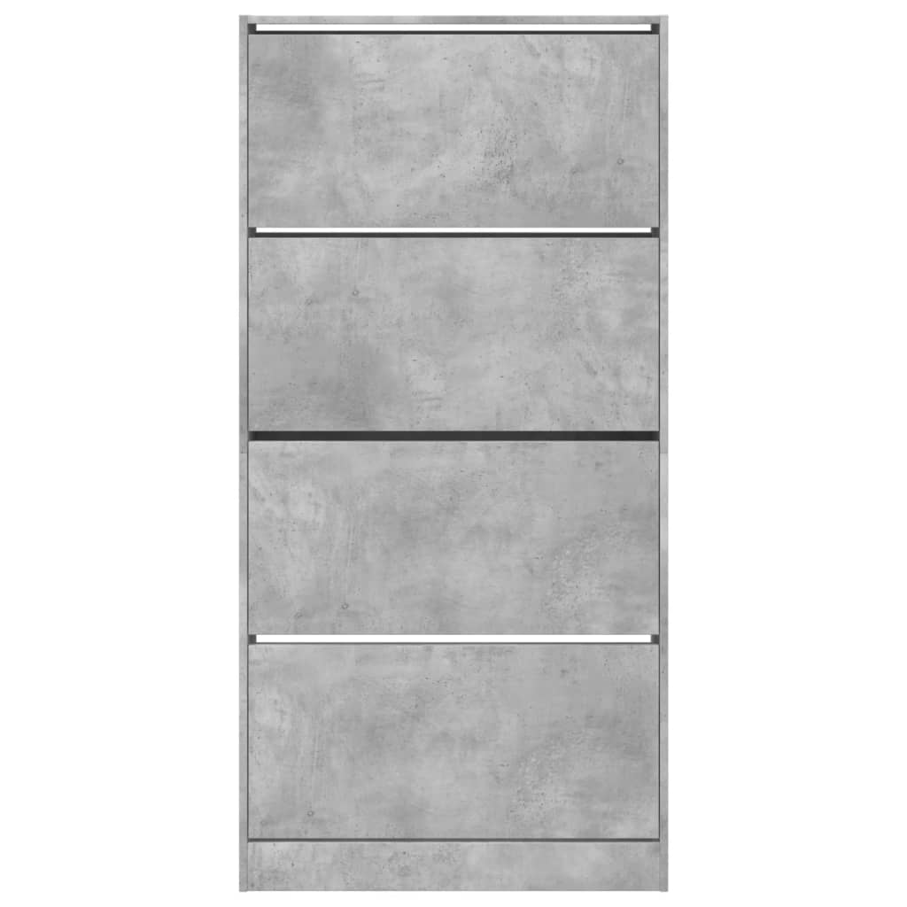 Batų spintelė su 4 stalčiais, betono, 80x21x163,5cm