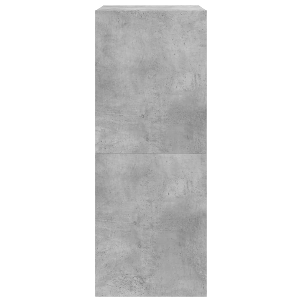 Batų spintelė su 2 atverčiamais stalčiais, betono, 80x42x108cm