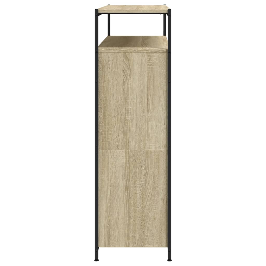 Batų spintelė su 4 atverčiamais stalčiais, ąžuolo, 100x34x112cm