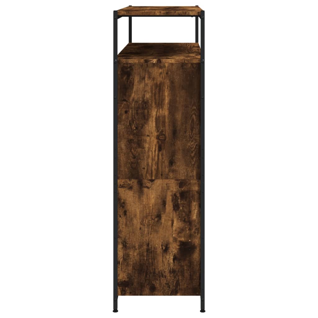 Batų spintelė su 4 atverčiamais stalčiais, dūminė, 100x34x112cm
