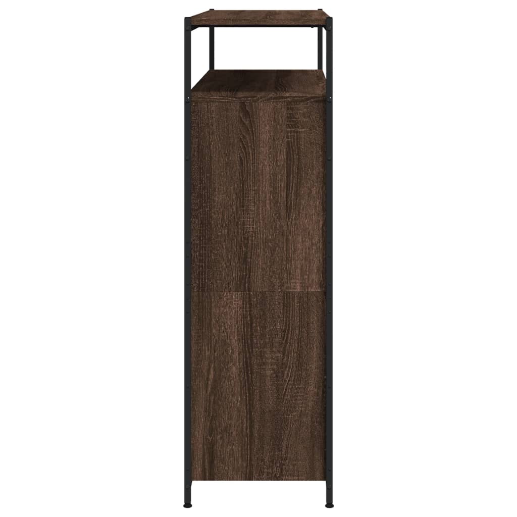 Batų spintelė su 4 atverčiamais stalčiais, ruda, 100x34x112cm
