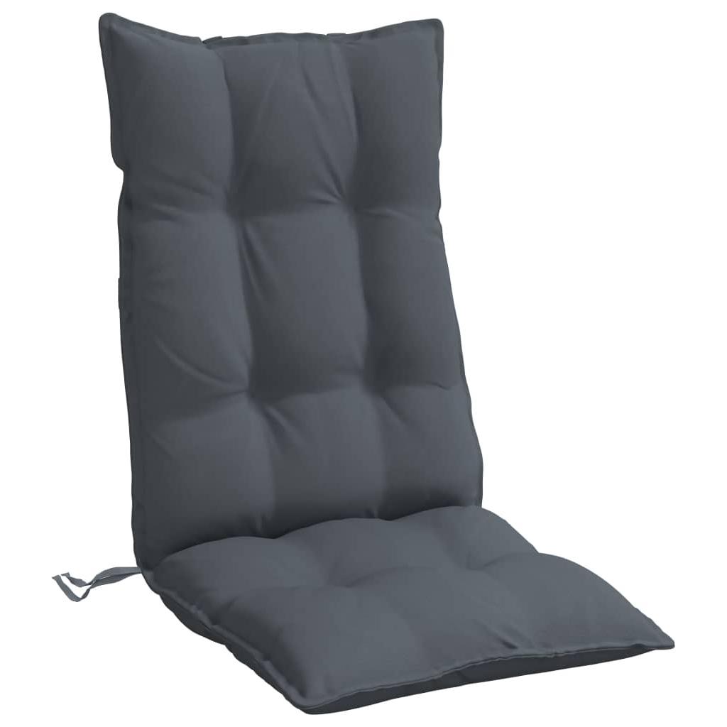 Kėdės pagalvėlės, 6vnt., antracito spalvos, oksfordo audinys