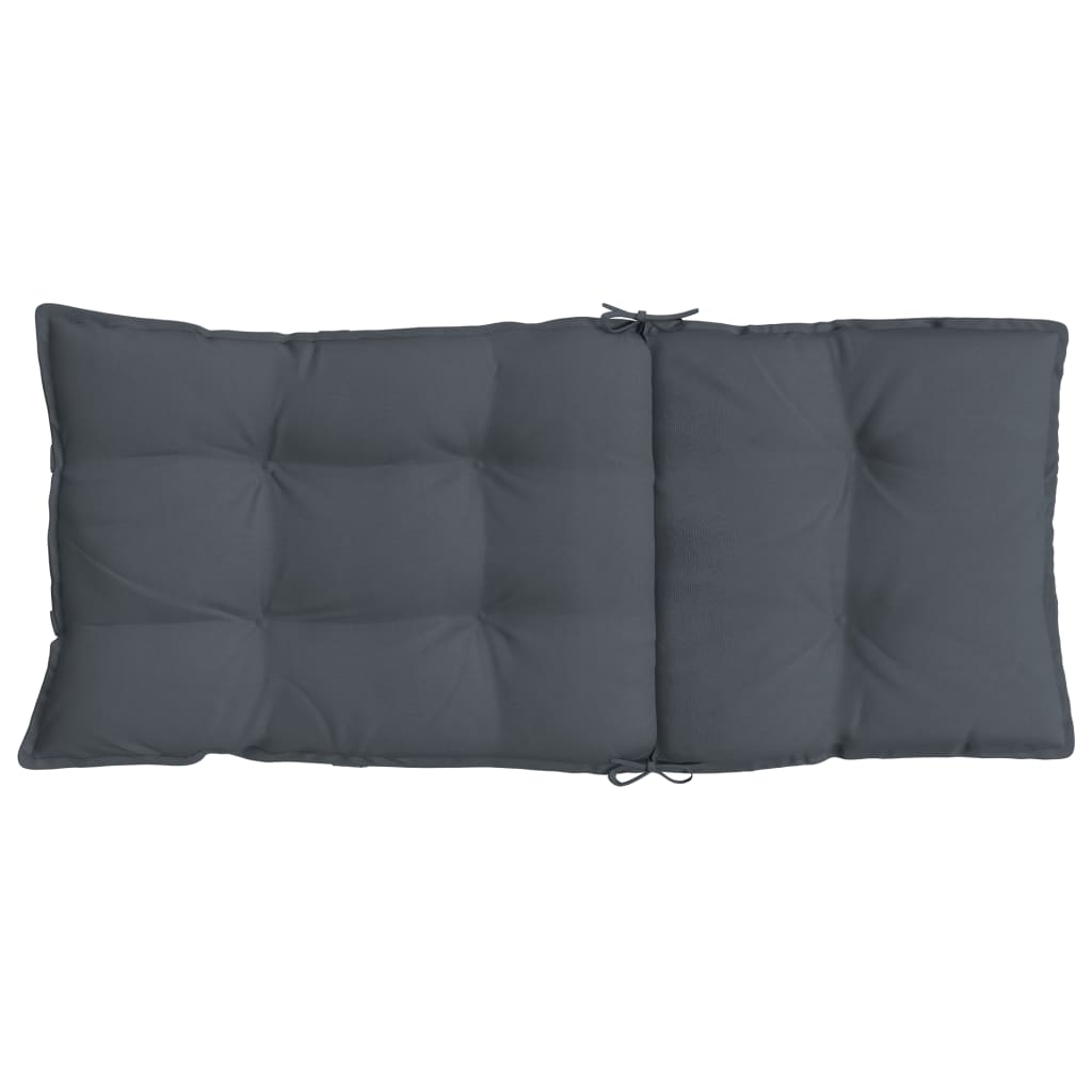 Chair cushions, 6 pcs., anthracite, Oxford fabric