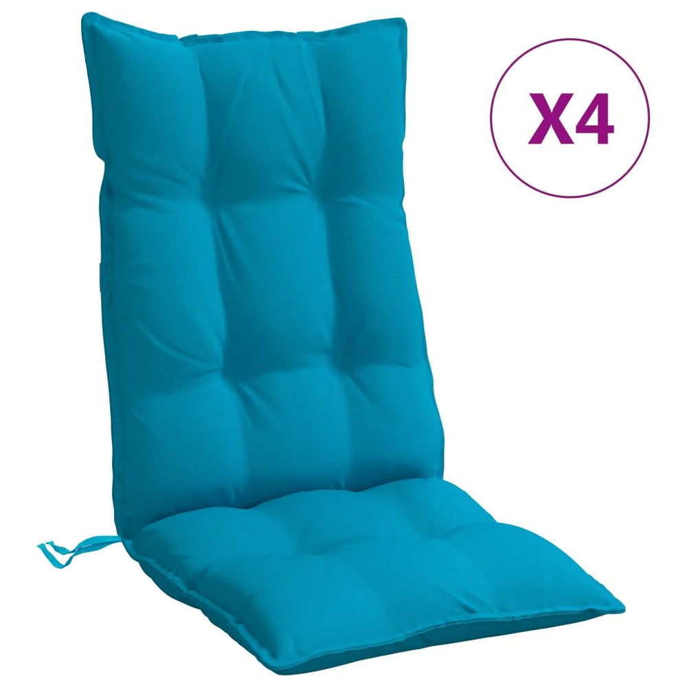 Kėdės pagalvėlės, 4vnt., šviesiai mėlynos, oksfordo audinys
