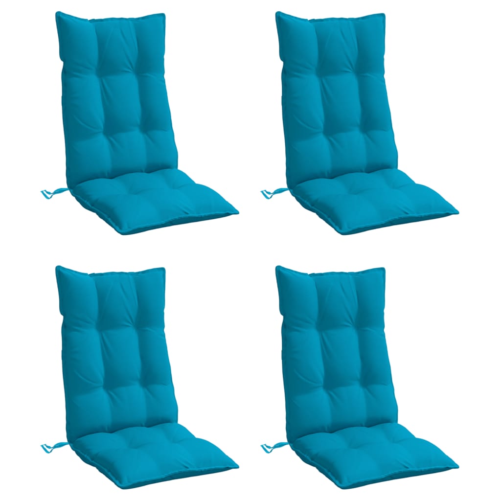 Chair cushions, 4 pcs., light blue, oxford fabric