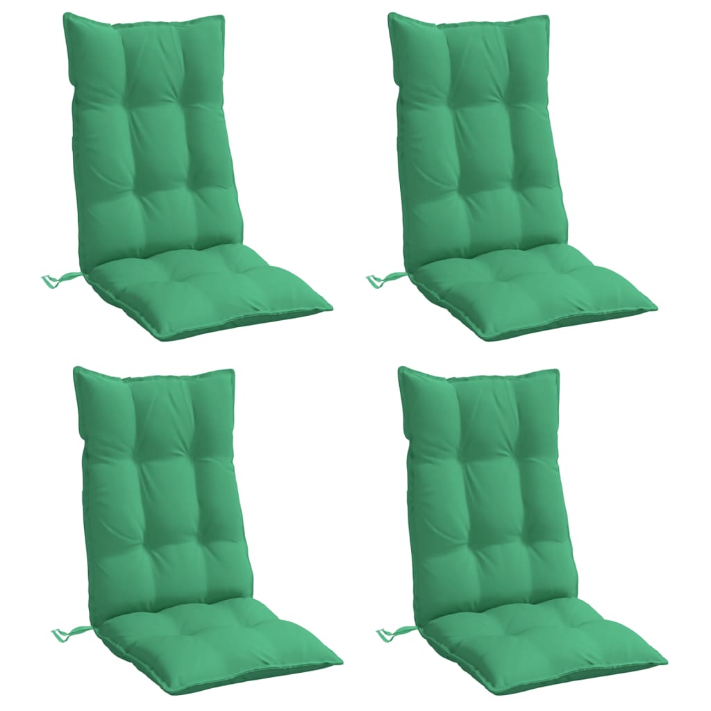 Chair cushions, 4 pcs, green, Oxford fabric