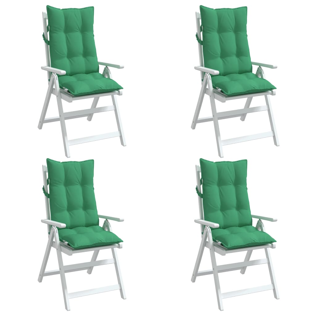 Chair cushions, 4 pcs, green, Oxford fabric