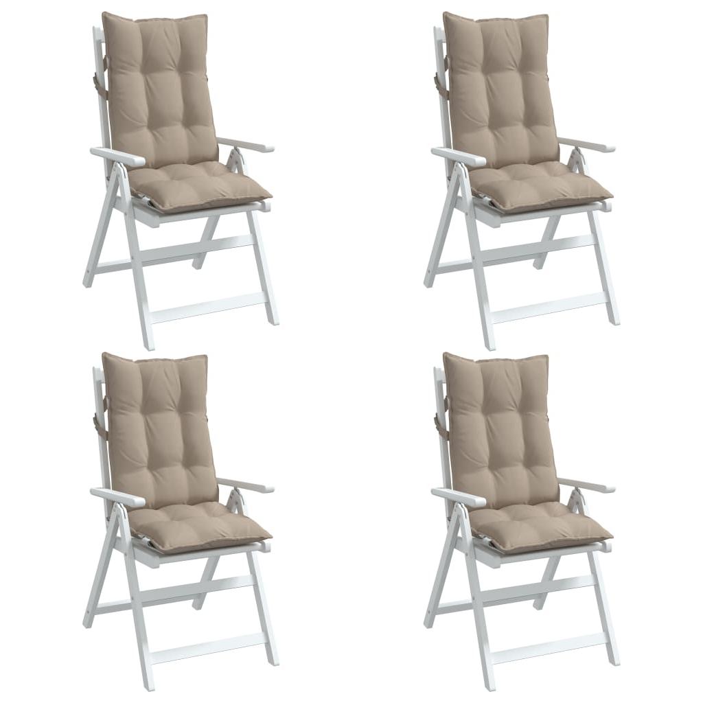 Kėdės pagalvėlės, 4vnt., taupe spalvos, oksfordo audinys