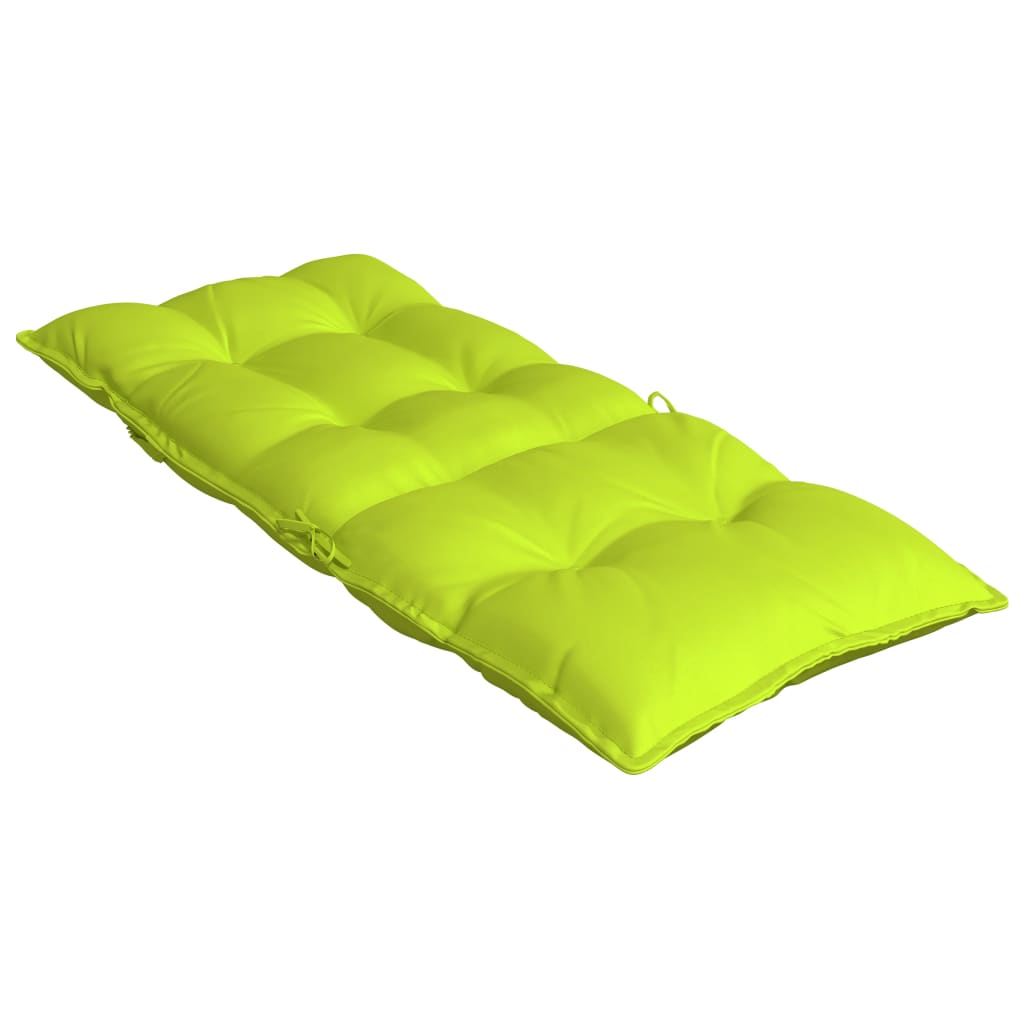 Chair cushions, 6 pcs., bright green, oxford fabric