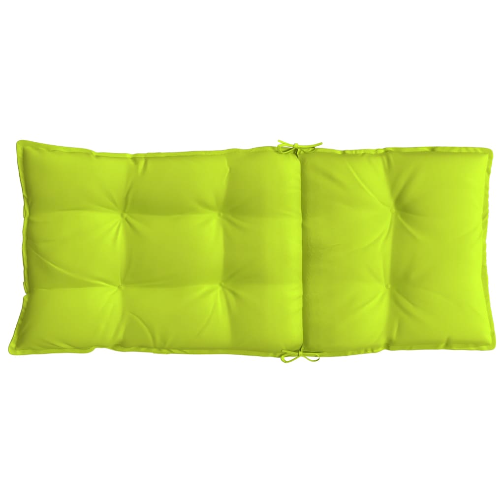 Chair cushions, 6 pcs., bright green, oxford fabric