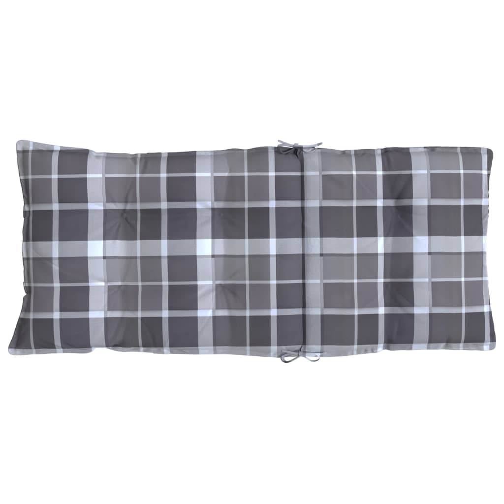 Chair cushions, 2 pcs., Oxford fabric, checkered