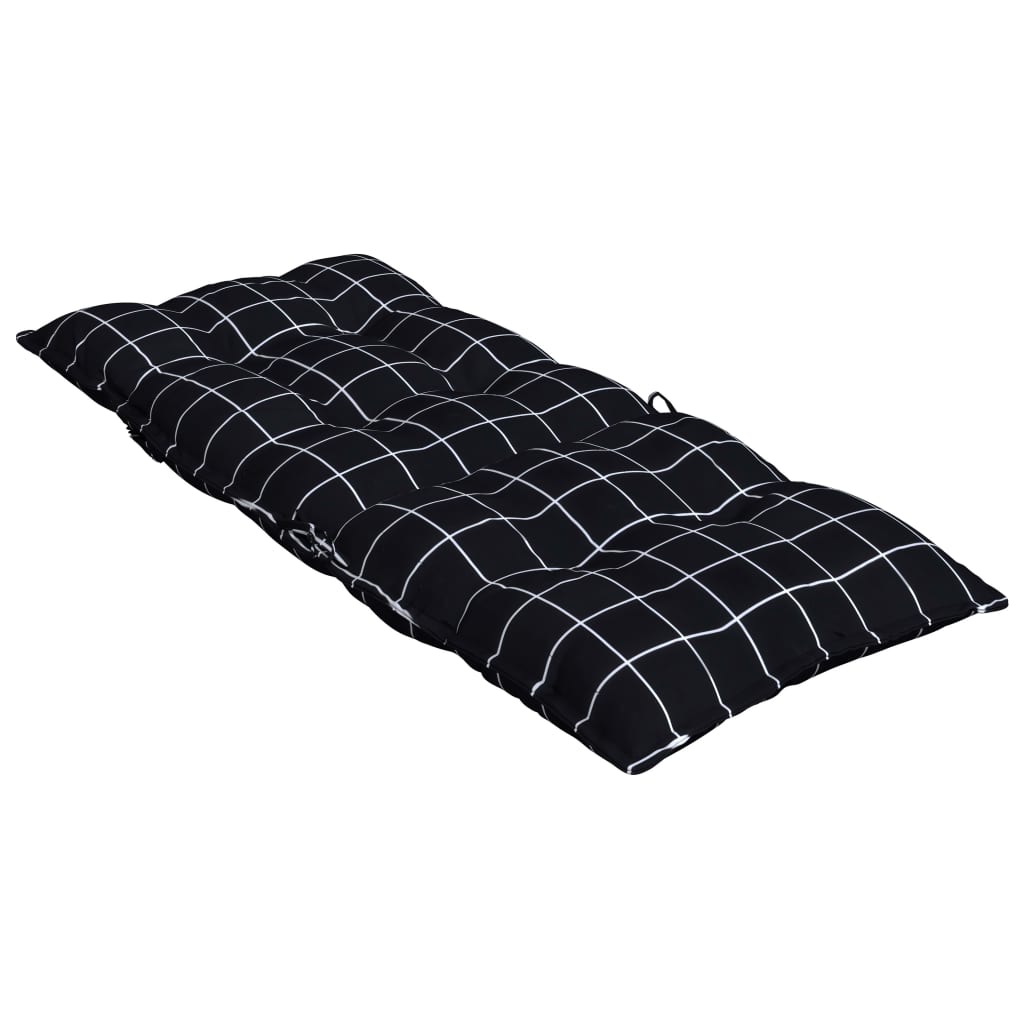 Chair cushions, 6 pcs, oxford fabric, checked