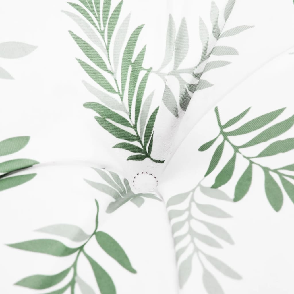 Chair cushions, 6 pcs., Oxford fabric, with leaves