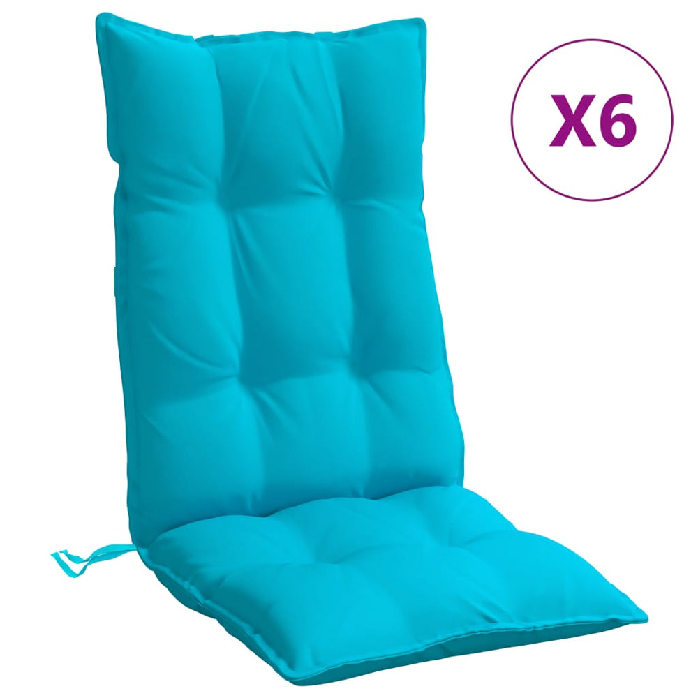 Kėdės pagalvėlės, 6vnt., turkio spalvos, oksfordo audinys