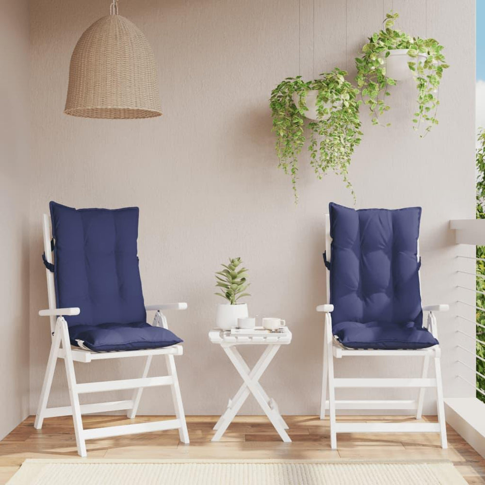 Kėdės pagalvėlės, 2vnt., tamsiai mėlynos, oksfordo audinys