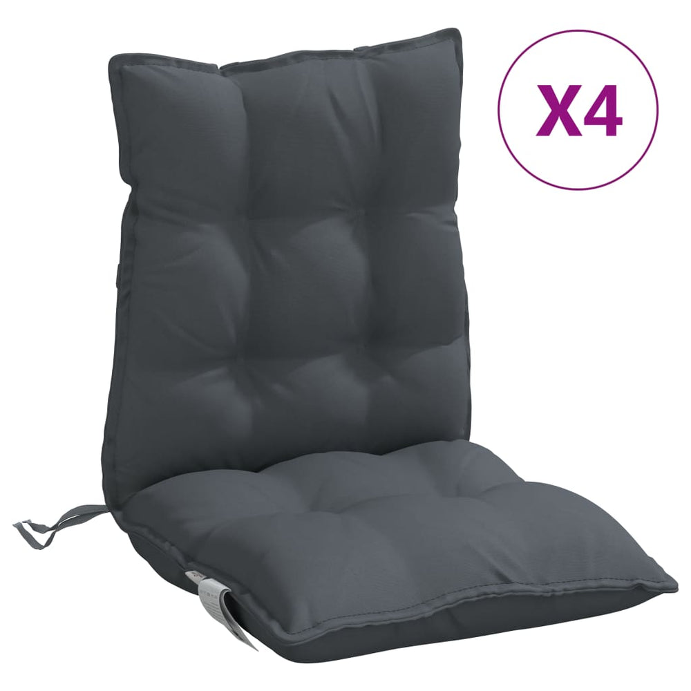 Kėdės pagalvėlės, 4vnt., antracito, oksfordo audinys