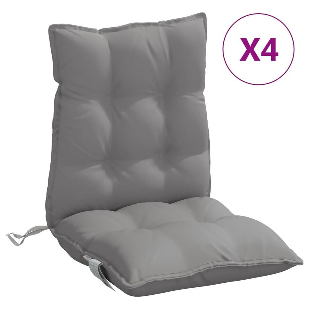 Kėdės pagalvėlės, 4vnt., pilkos, oksfordo audinys