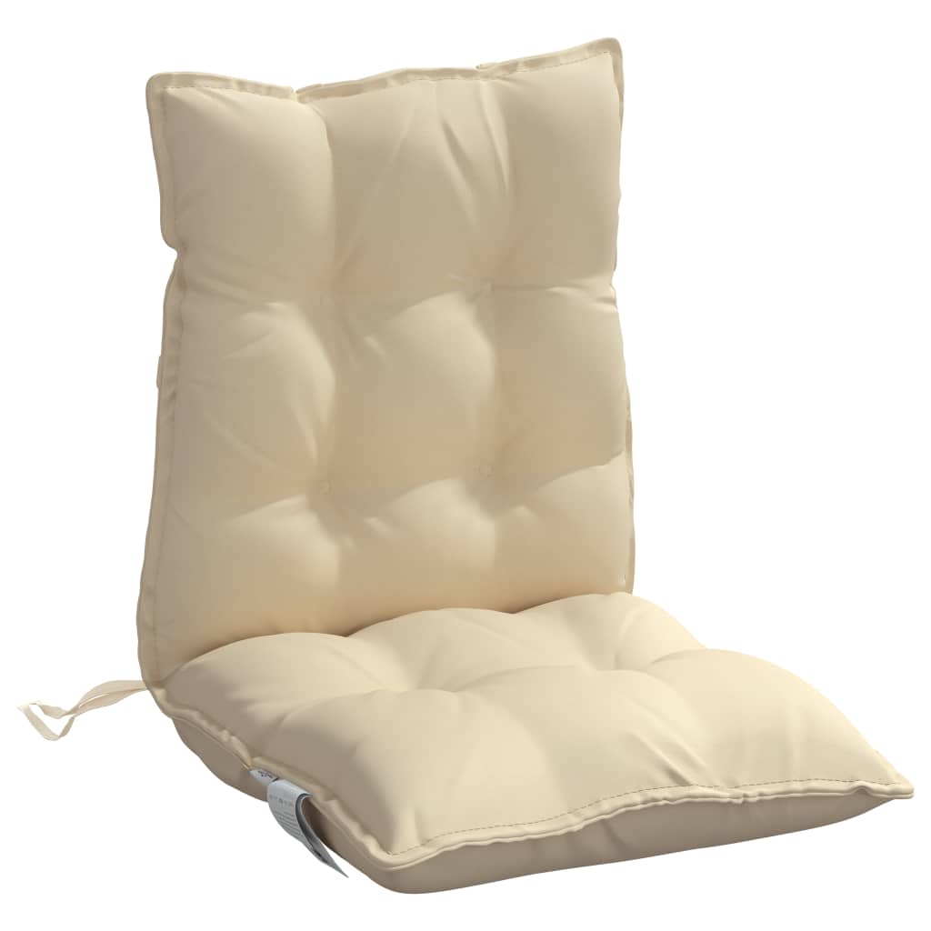 Chair cushions, 4 pcs, beige, oxford fabric