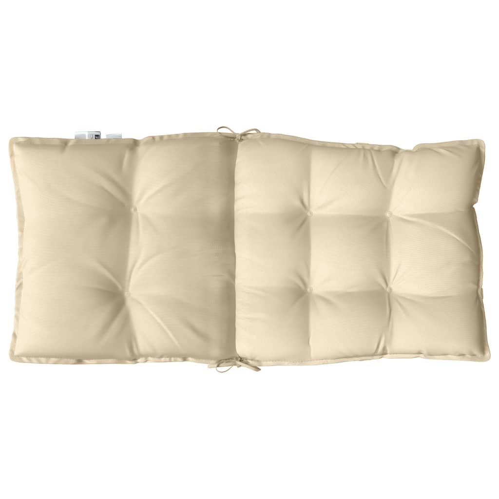 Chair cushions, 4 pcs, beige, oxford fabric