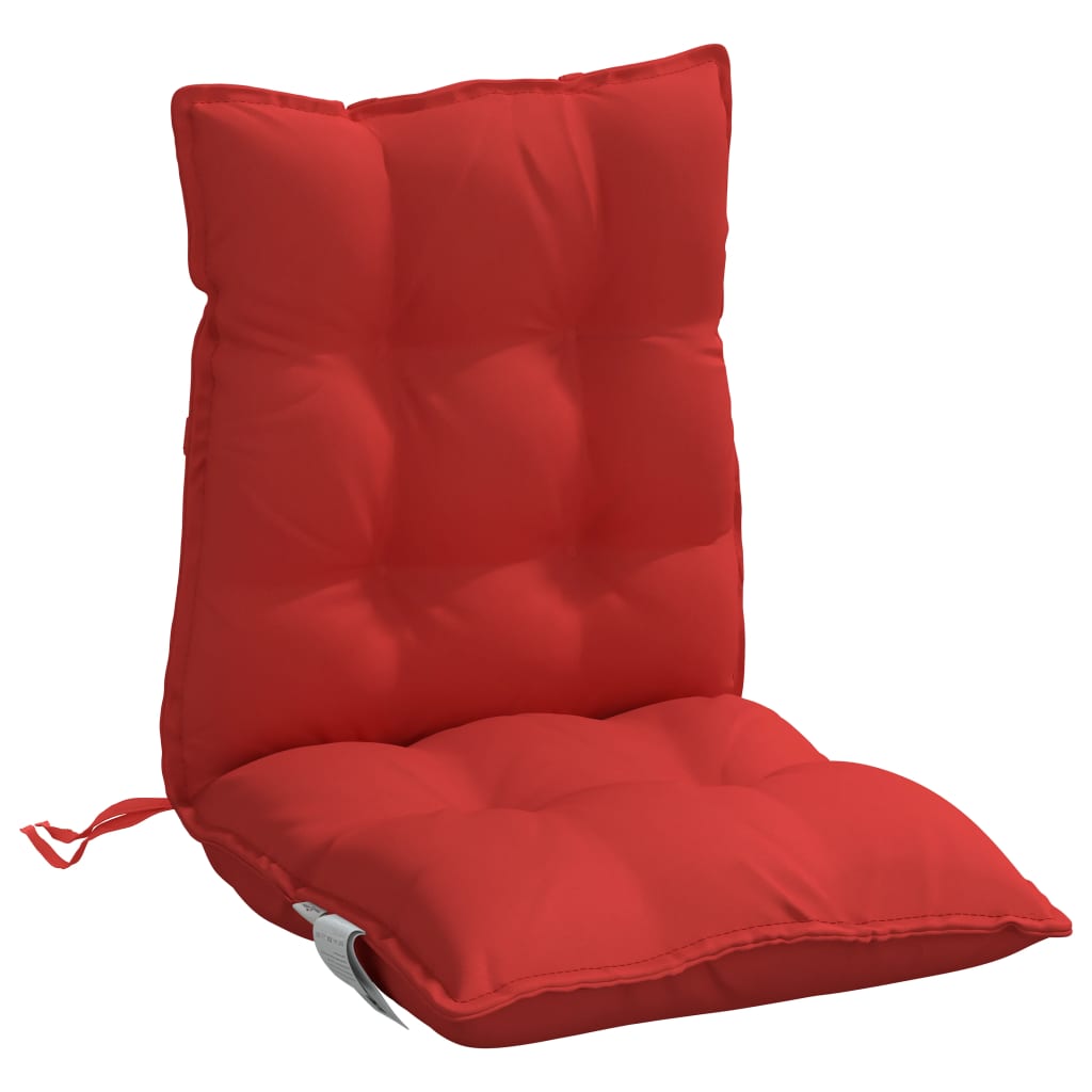 Chair cushions, 6 pcs., red, oxford fabric