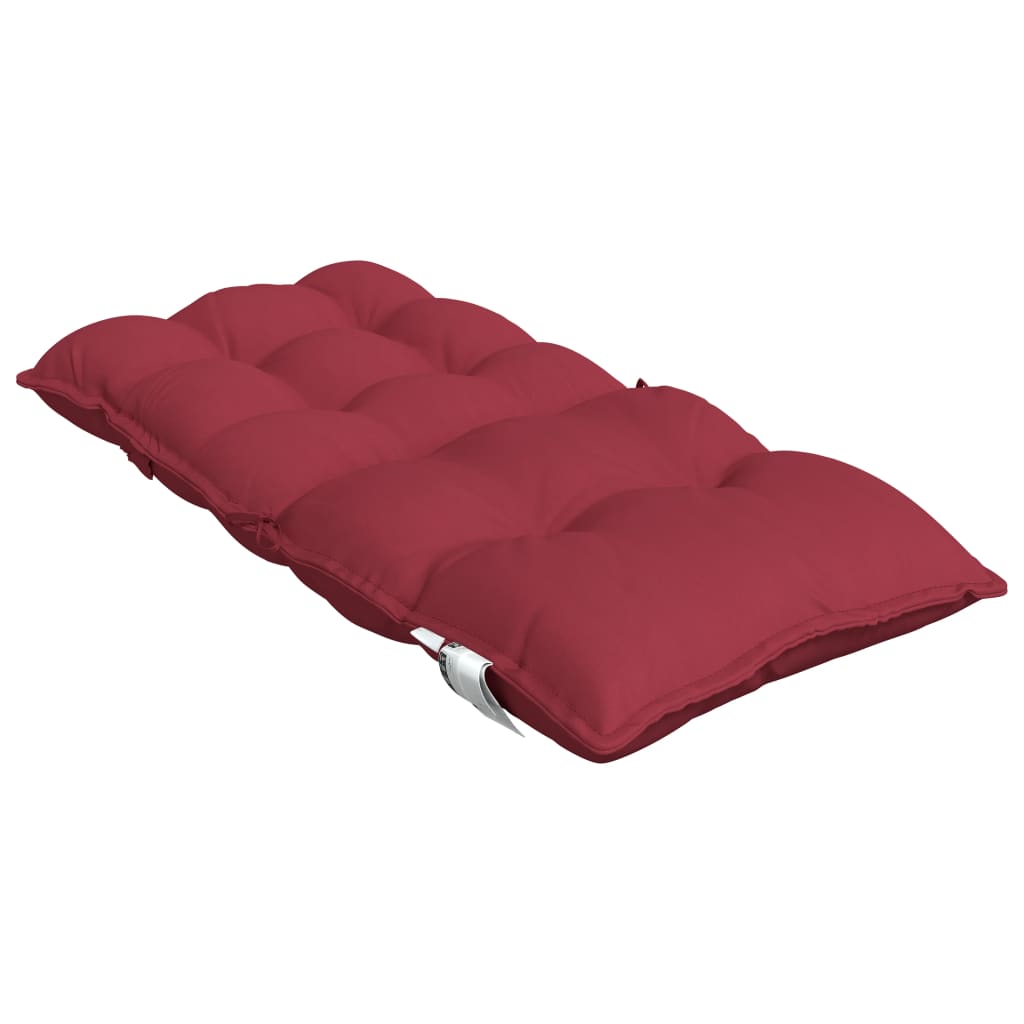 Chair cushions, 2 pcs., wine red, Oxford fabric