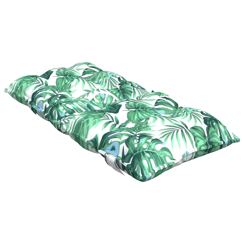 Chair cushions, 4 pcs., Oxford fabric, with leaves