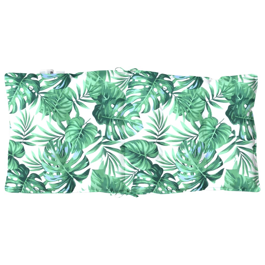 Chair cushions, 4 pcs., Oxford fabric, with leaves