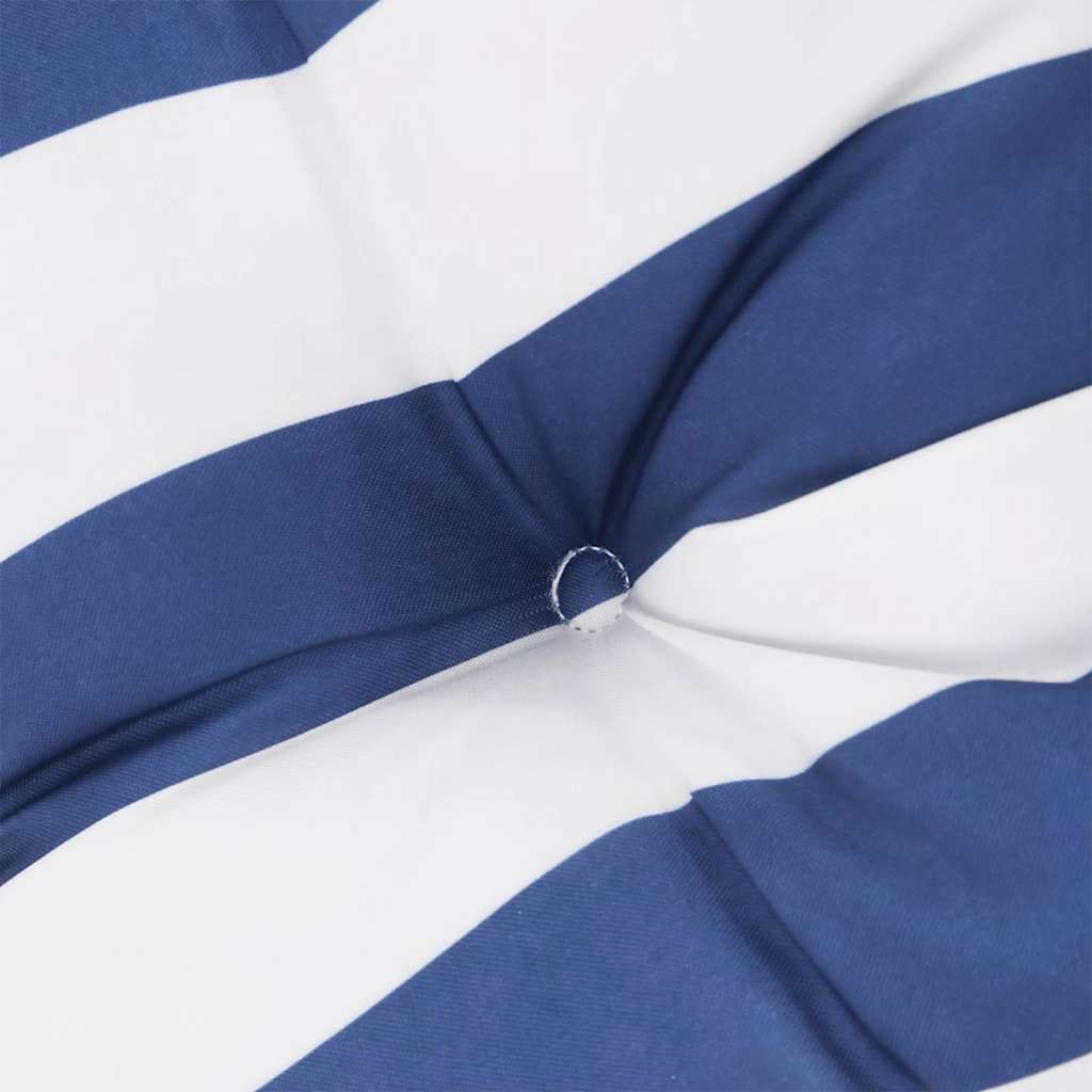 Kėdės pagalvėlės, 4vnt., mėlynos/baltos, audinys, dryžuotos
