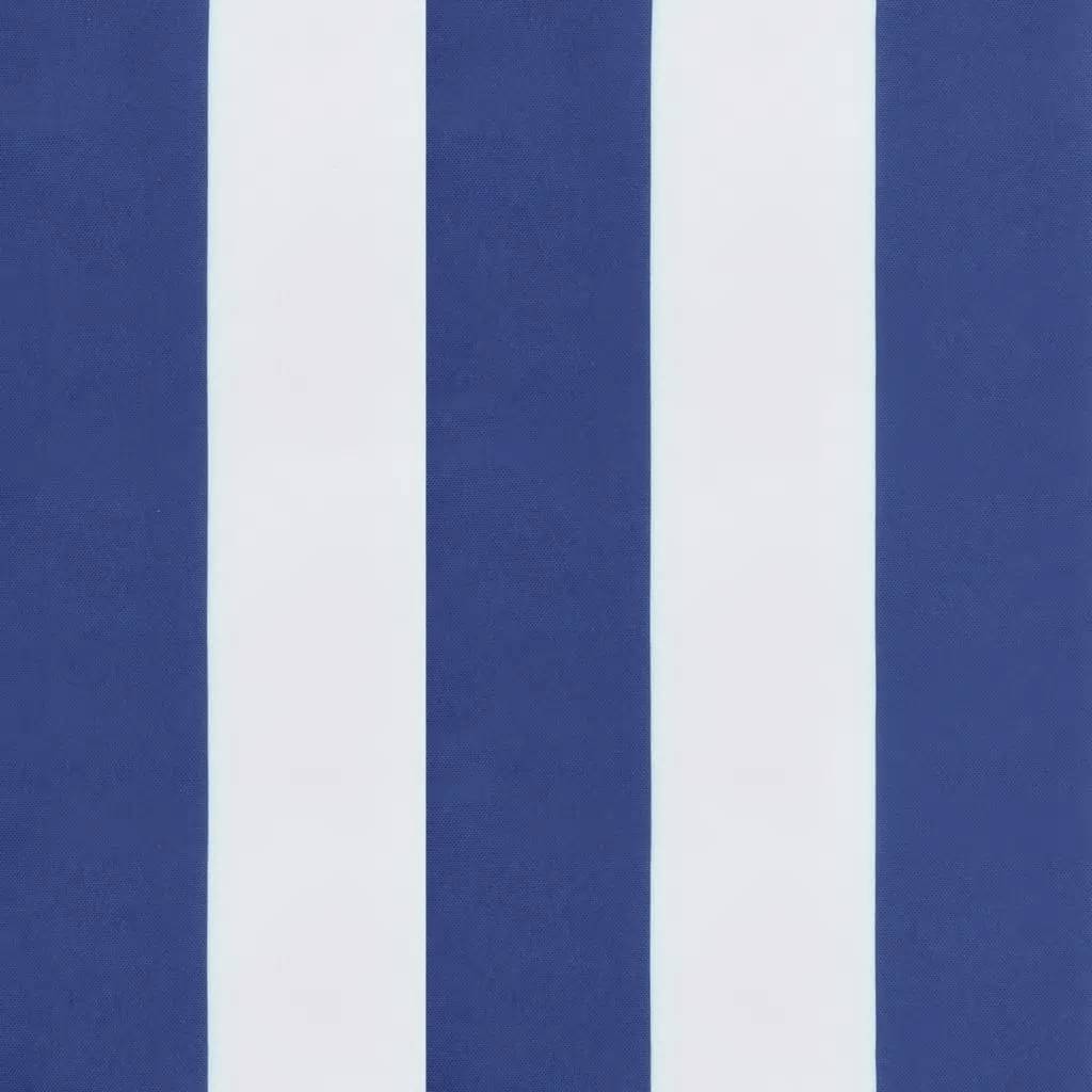 Kėdės pagalvėlės, 4vnt., mėlynos/baltos, audinys, dryžuotos