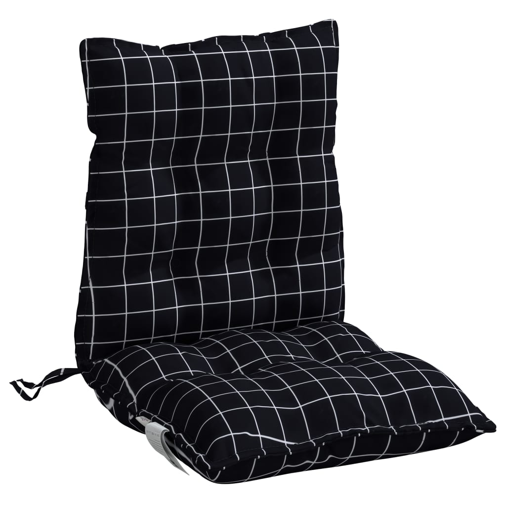 Krēslu spilveni, 2 gab., Oksfordas audums, rūtains