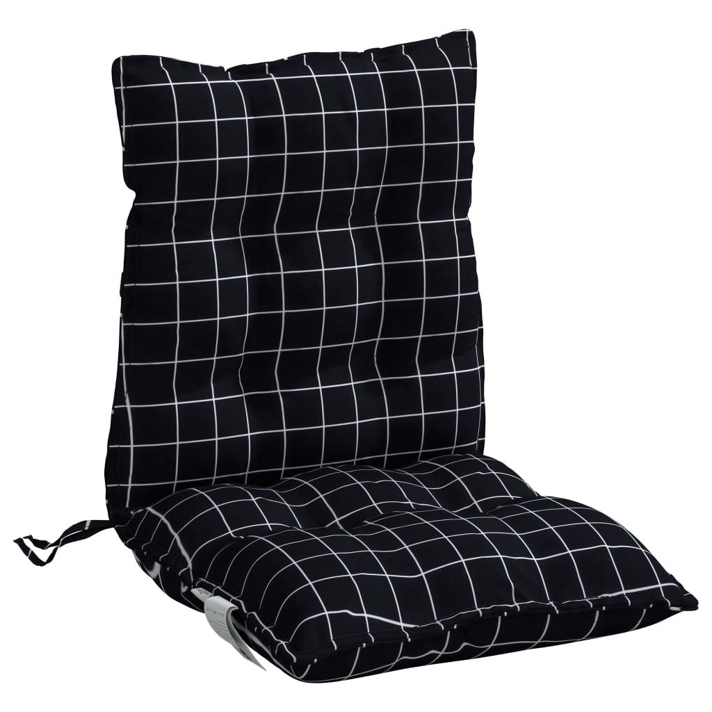 Kėdės pagalvėlės, 4vnt., oksfordo audinys, languotos