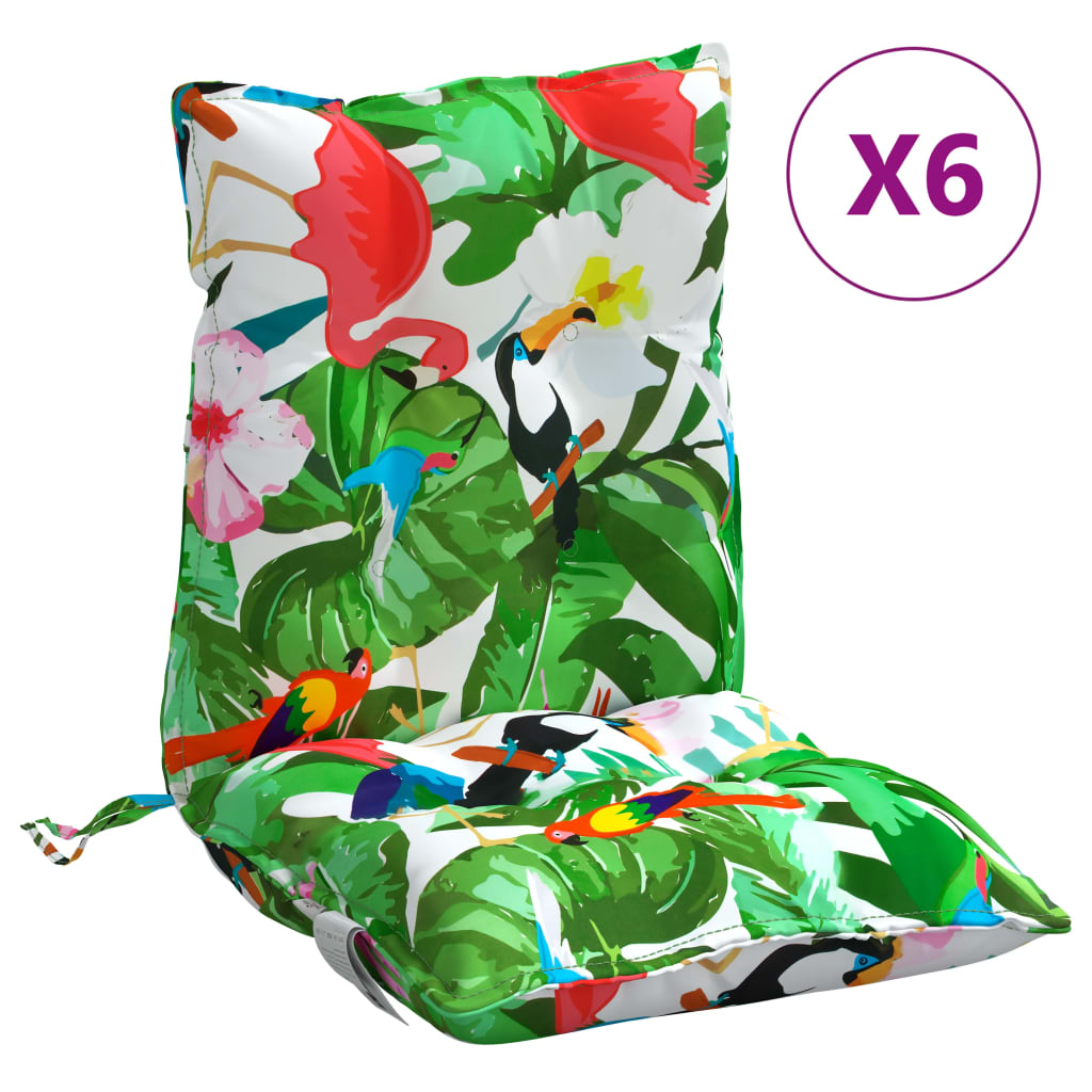 Chair cushions, 6 pcs., various colors, oxford fabric