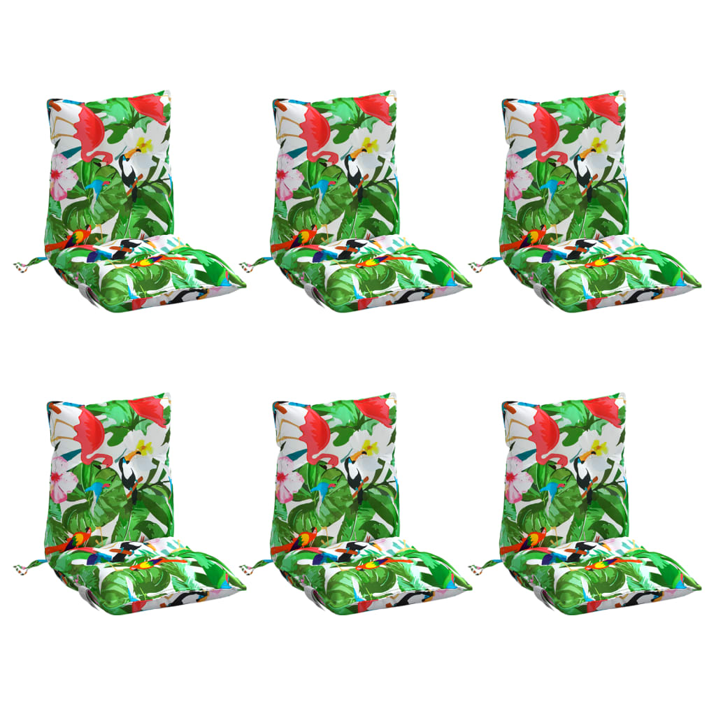 Chair cushions, 6 pcs., various colors, oxford fabric