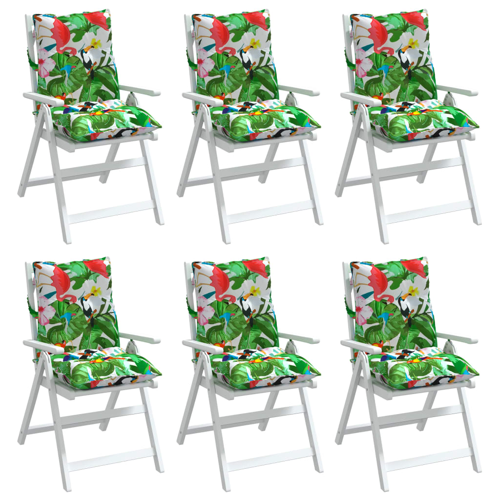 Chair cushions, 6 pcs., various colors, oxford fabric