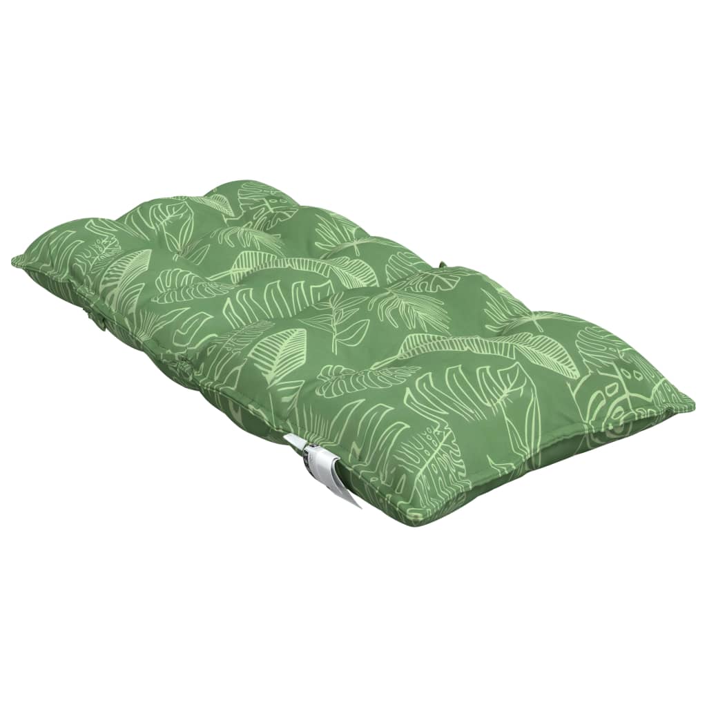 Chair cushions, 4 pcs., Oxford fabric, with leaves