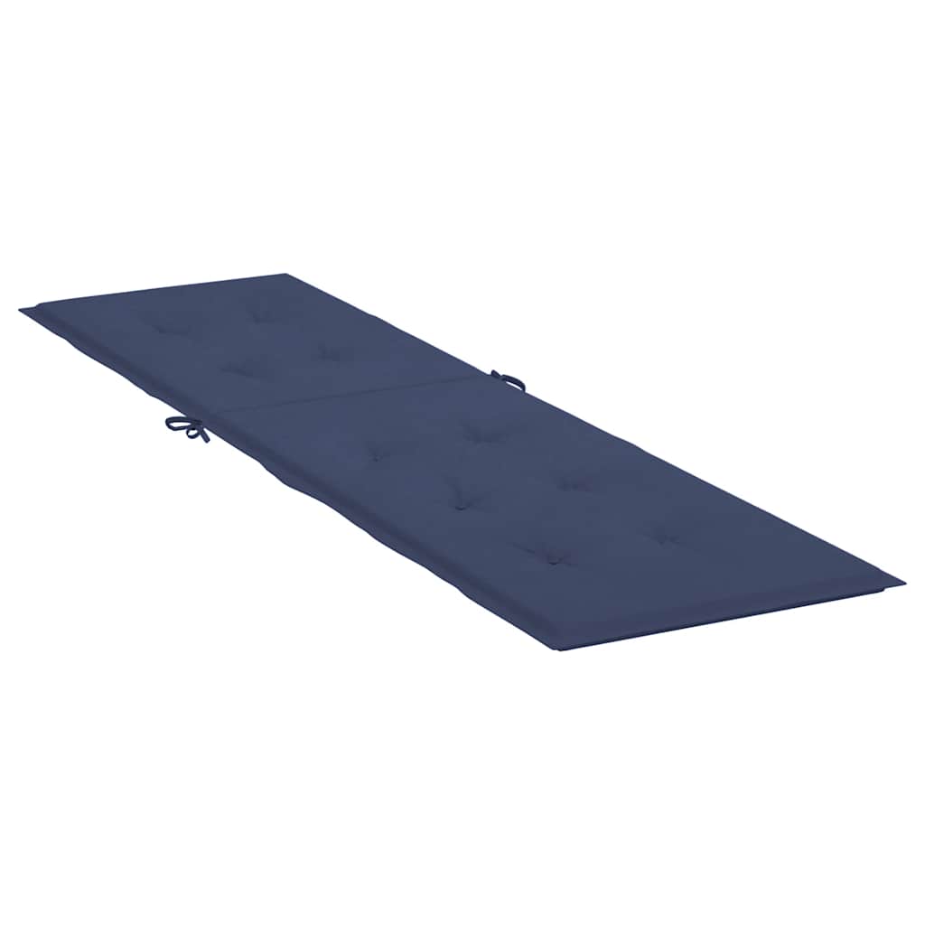 Patio chair cushion, dark blue, oxford fabric
